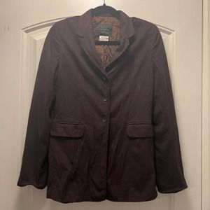 Vertigo Paris Women's Brown 3-Button‎ Front Casual Business Blazer Suit Size L